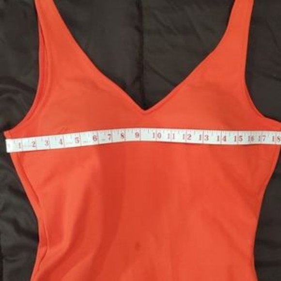 Vintage Helanca Swimsuit Tangerine - Picture 4 of 11